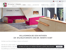 Tablet Screenshot of droste-haibt.de